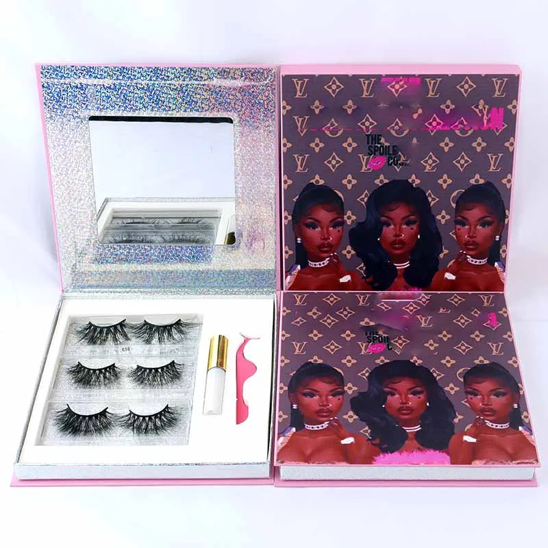 

Private label lashes boxes mink eyelashes eyelash box packaging custom lashbox packaging, Black color