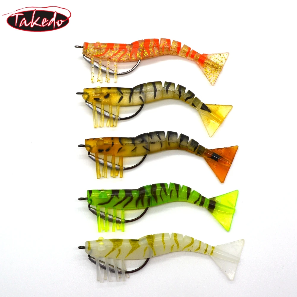 

TAKEDO LV01A high quality lures 50mm 3g 90mm 8g 120mm 17g soft bait fishing shrimp lure