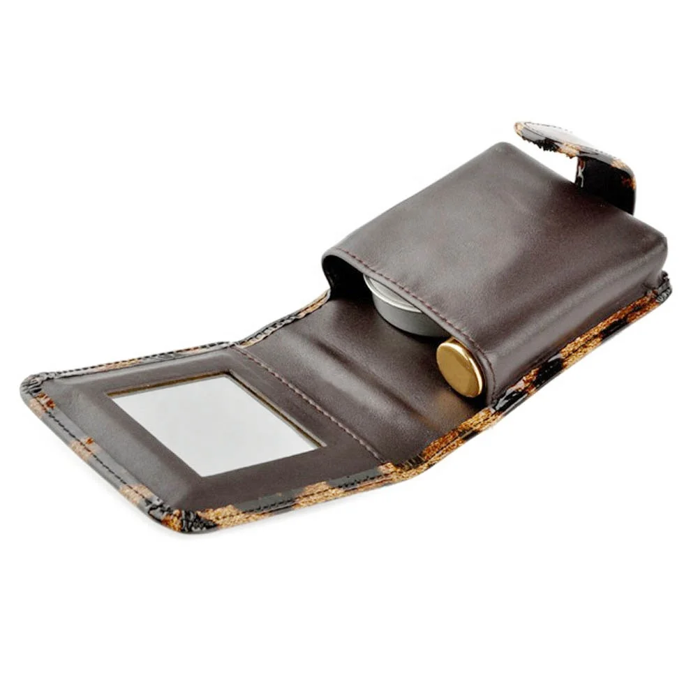 

wholesale small compact lipstick purse pouch carrier case with mirror
