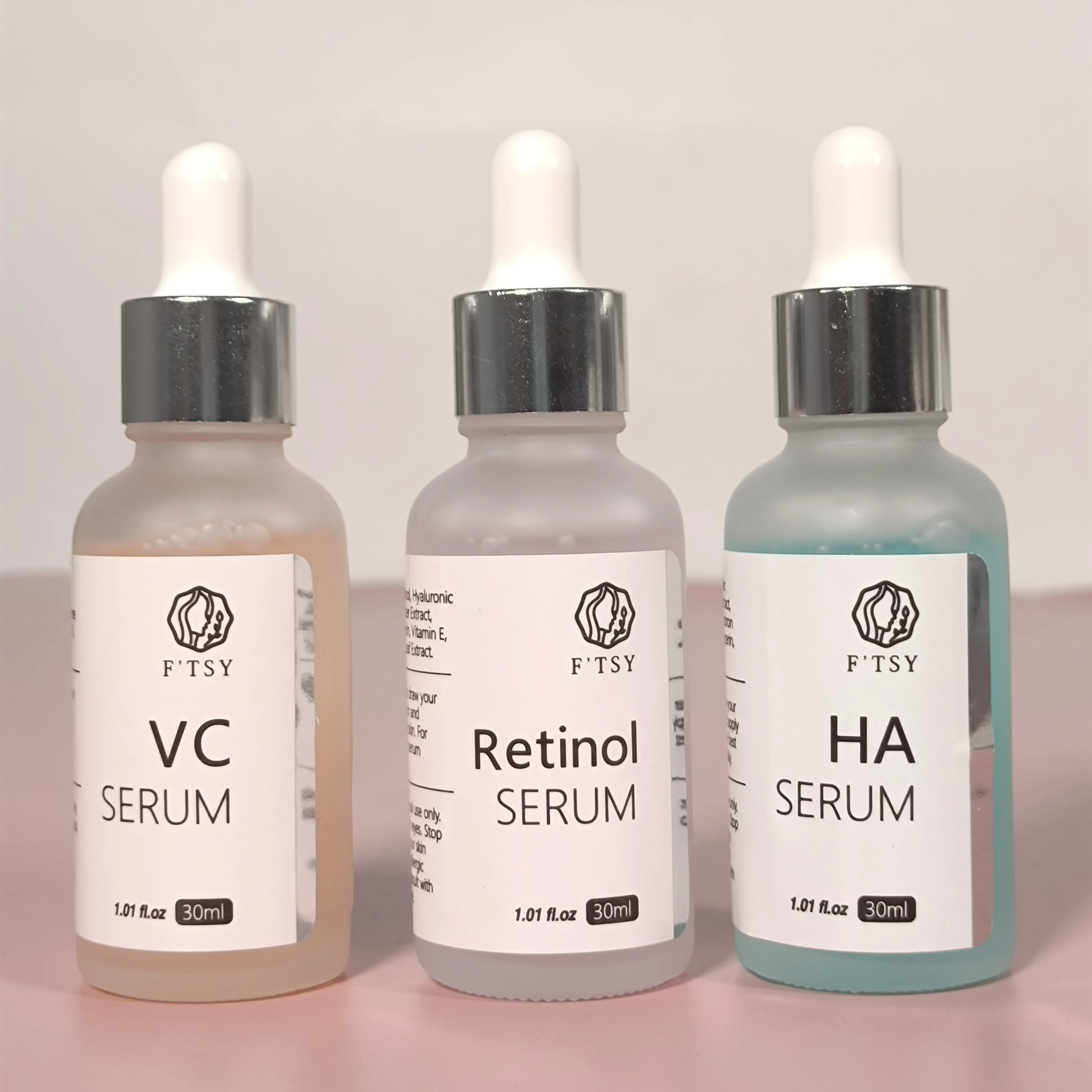 

Anti Aging Serum Trio Gift Set Vitamin C Retinol Hyaluronic Acid Brightening Hydrating & Refreshing Age Defying Serum