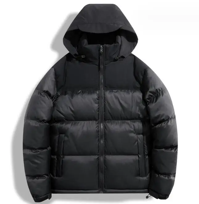 Hot Sale Warm Fashion Style Cotton Coat Customized Logo Hooded Down Jacket Winter Men's Zipper Jackets