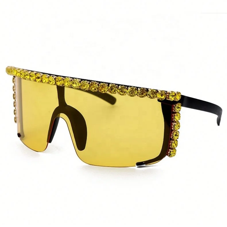 

Top Sell Big Frame Colorful Rhinestone Sunglasses, Colors