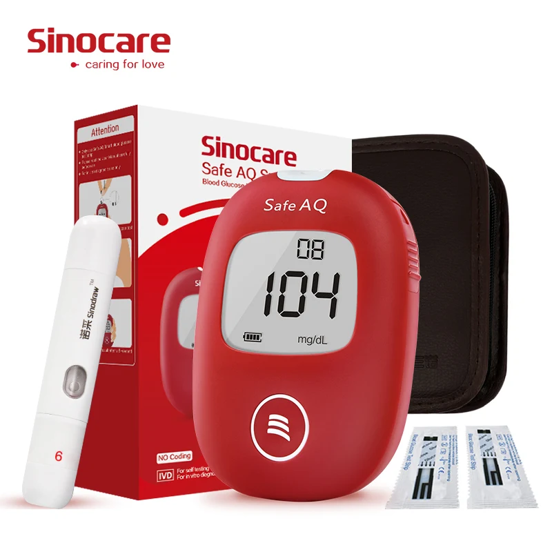 

Sinocare Portable Best Glucometer Kit Smart Glucometer Brands Price Glucometer Strips Glucose Meter Glucose Test