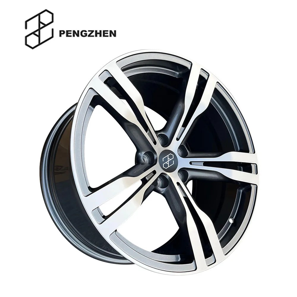

Pengzhen 19 Inch Deep Steel Gray Car Surface Wheels Five Spoke 5x112 5x120 8.5j 9.5j Alloy Car Forged Wheels Rims For BMW