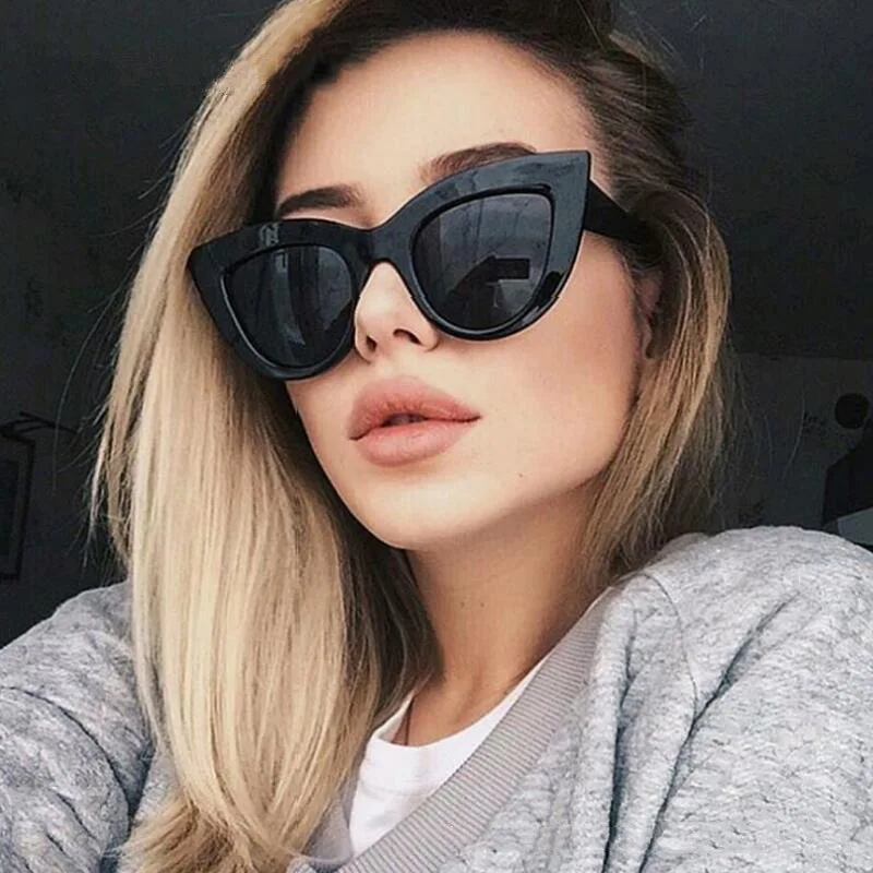 

Hot Selling Retro Cat Eye Glasses High Quality Sunglasses
