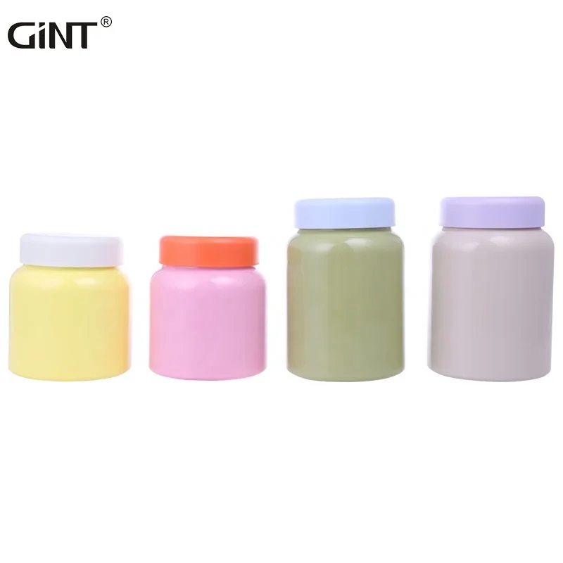 

2021 new design food box 304 stainless steel lunch jar Insulated food soup jar Double Wall with lid office school portable, Various colors & customized