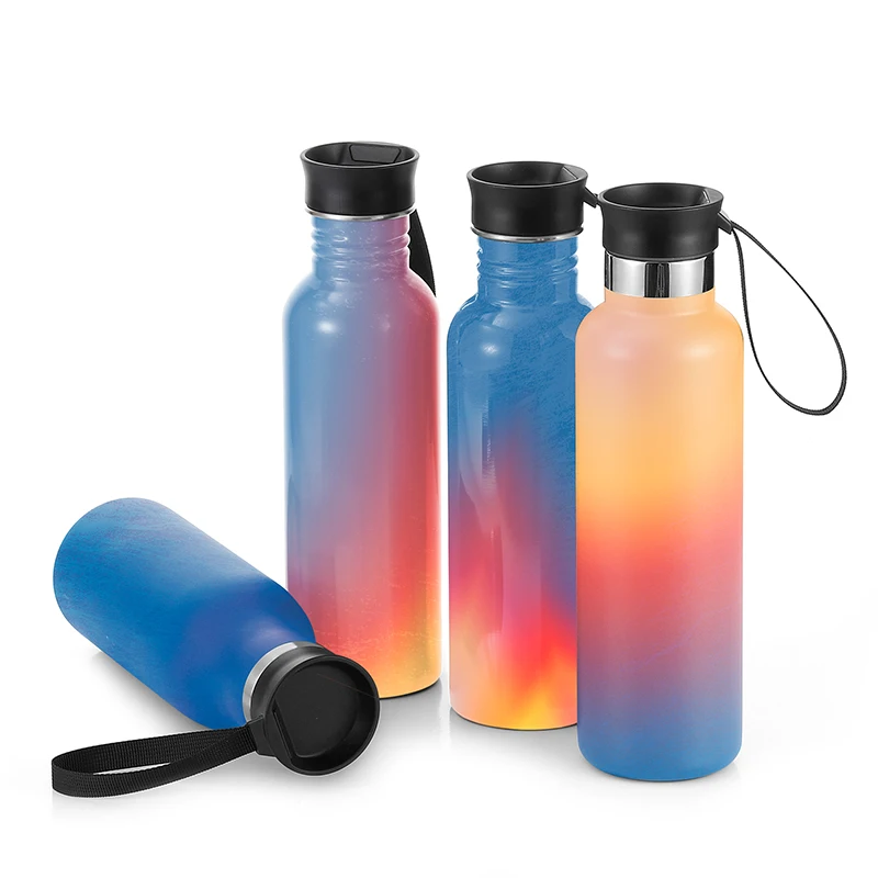 

304 stainless steel mountaineering portable water bottle capacity vacuum thermos cup custom logo sport flask, Customized