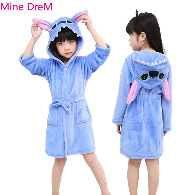 

Child Unicorn Robe For Girl Pajama Animal Hooded Children Bathrobe Boy Girl Sleepwear Kids Dressing Gown Baby NightGown