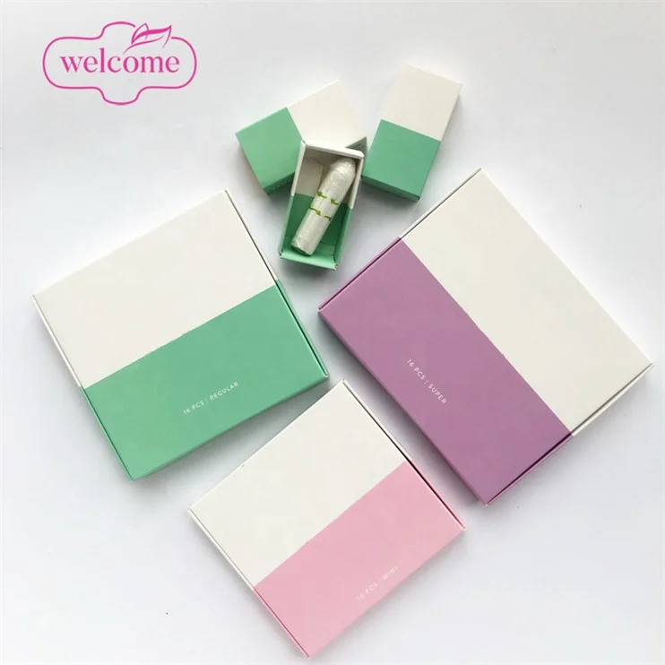 

feminine hygiene products Disposable Me Time Light Regular Super Absorbency box case tampons organic cotton tampons