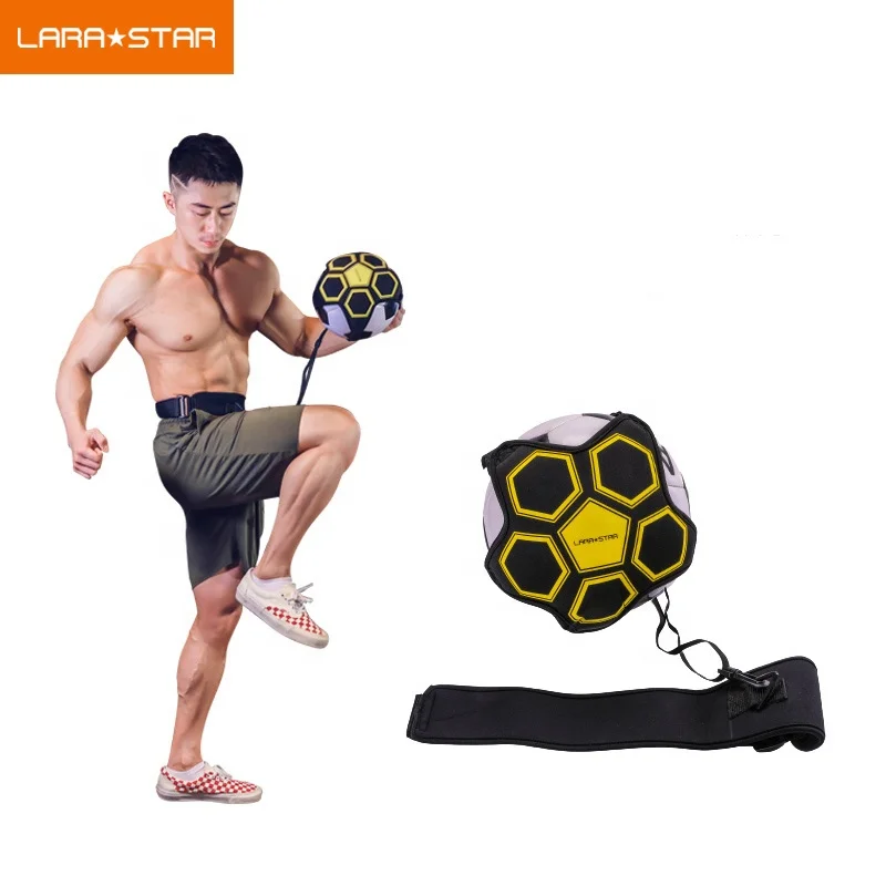 

Football Soccer Kick Solo Practice Trainer Skills Training assistance Waist Belt, Black