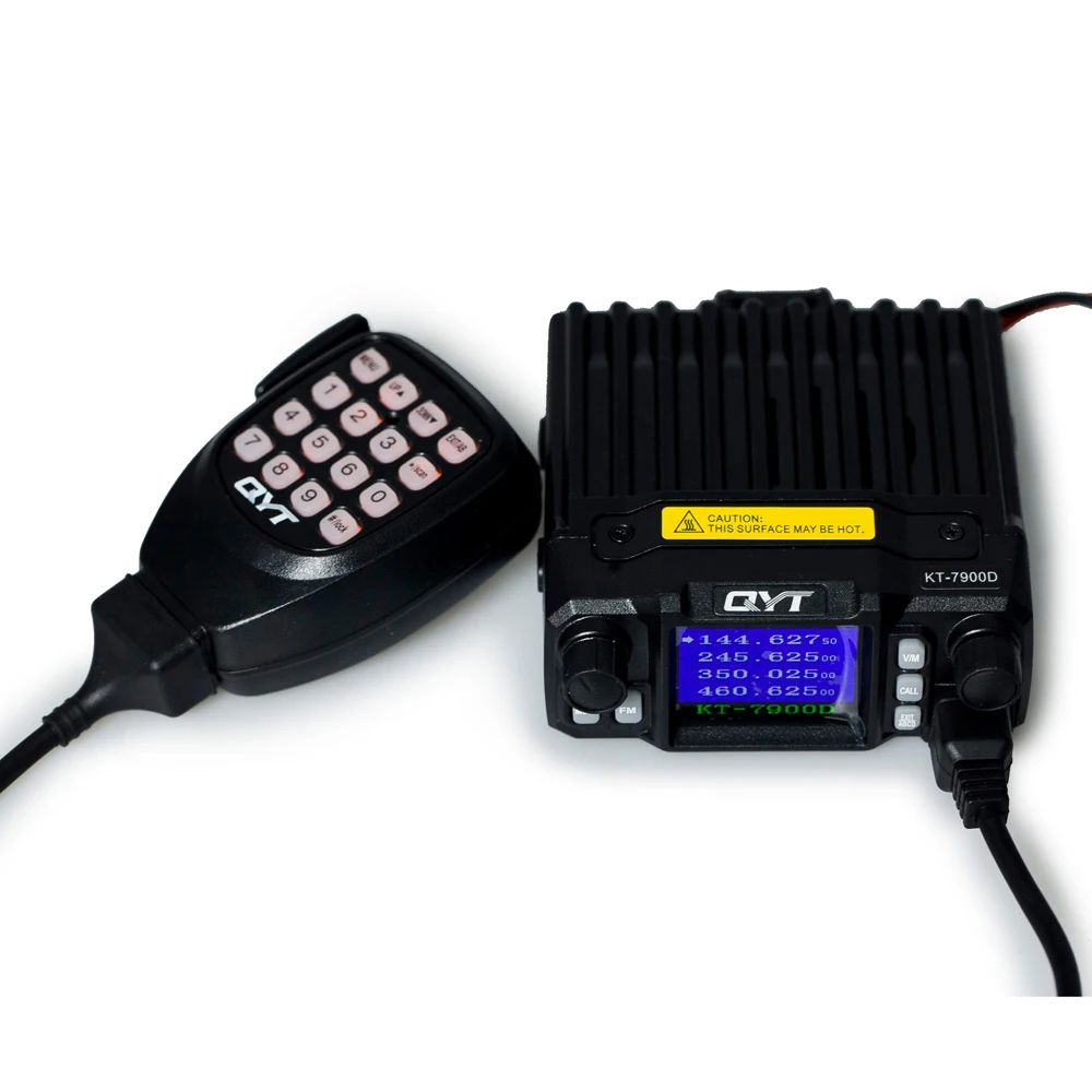 

QYT KT-7900D 25W Quad Band 200 Channels walkietalkie 136-174/220-260/350-390/400-480MHz Car Walkie Talkie Two Way Radio