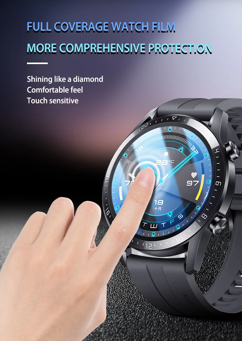 华为手表屏幕保护膜gt 2 46毫米42毫米talkband b6 b5 band 4 3 pro