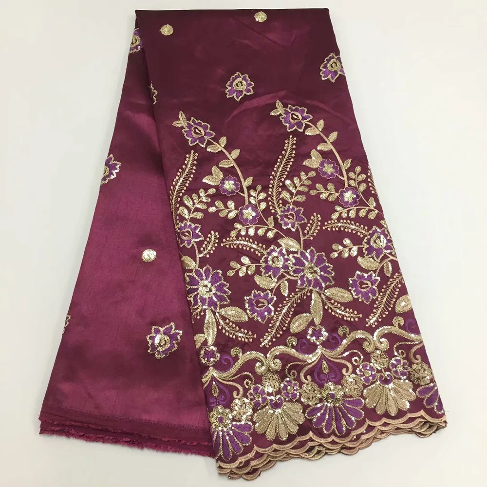 Sinya Factory Price George Wrappers Nigerian African net lace fabric Beautiful George lace fabric