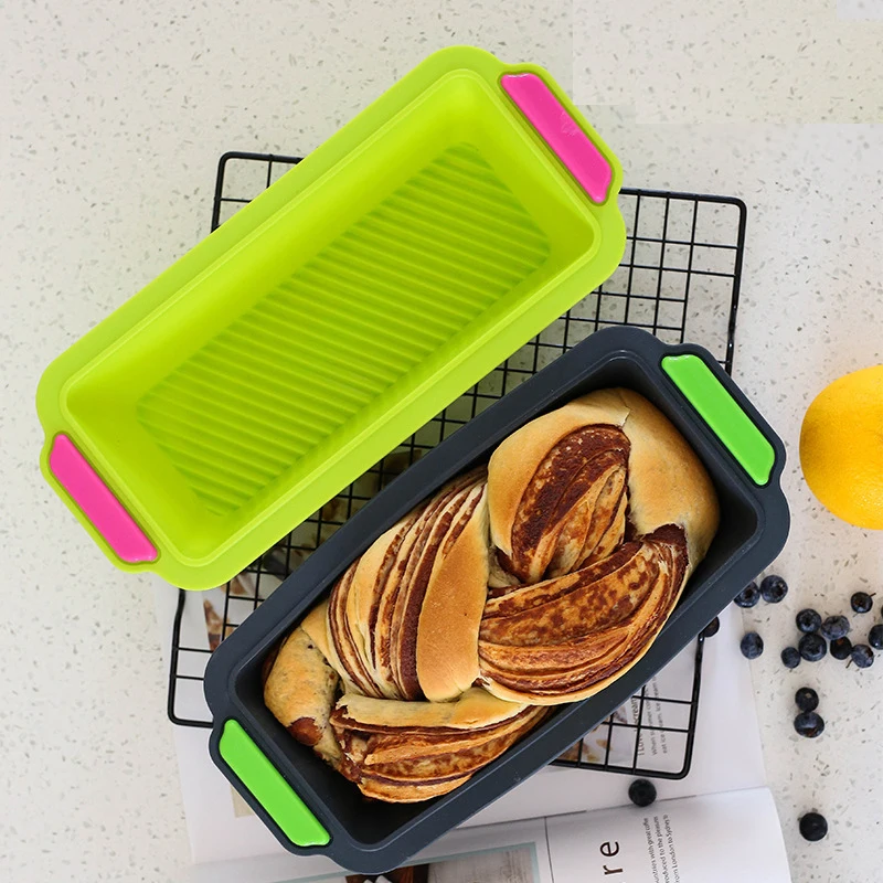 

Homemade Cakes Breads Meatloaf Non-stick Silicone Toast Mold Rectangular Loaf Pan Baking Bread Baking Mold