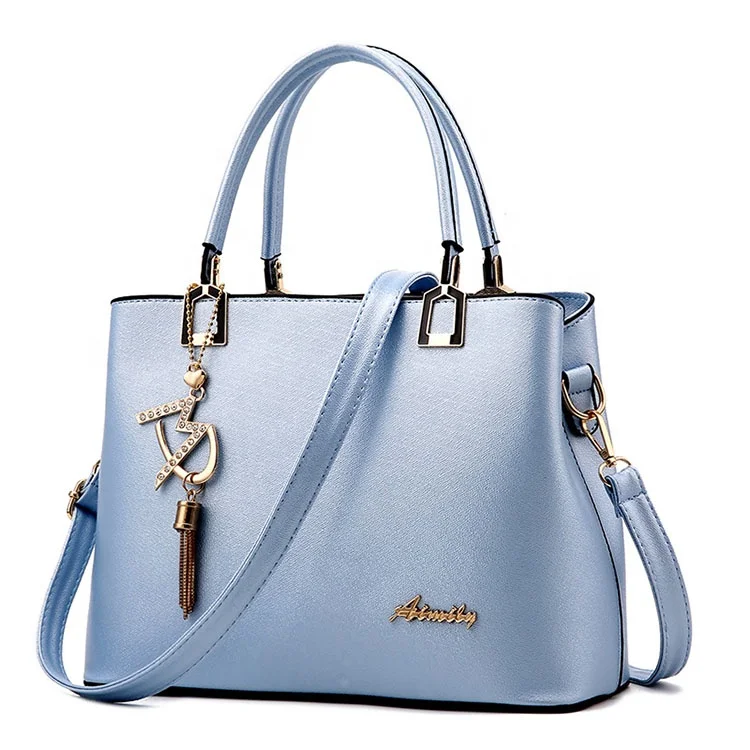 

daily special price rectangle shape shoulder bags handbag with metal tassel pendant