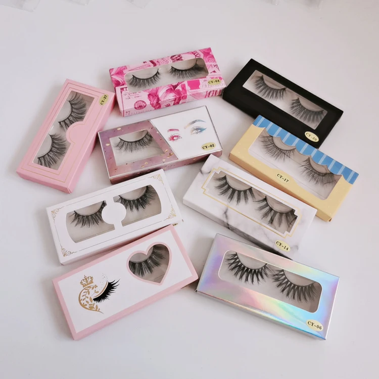 

Create Your Ewn Brand False Silk Synthetic Eye Lashes Faux 3D Mink Eyelashes