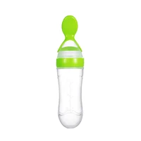 

manufacturer best baby free bottle samples bpa free silicone milk feeder arc baby feeding bottle with spoon