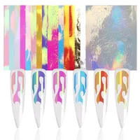 

Hot Selling Hographic Mirror Neon Effect Laser Self Adhesive Nail Art Foils Sticker