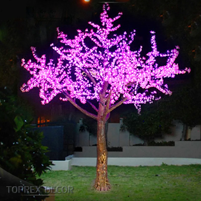 

Outdoor LED lighted artificial cherry blossom tree
