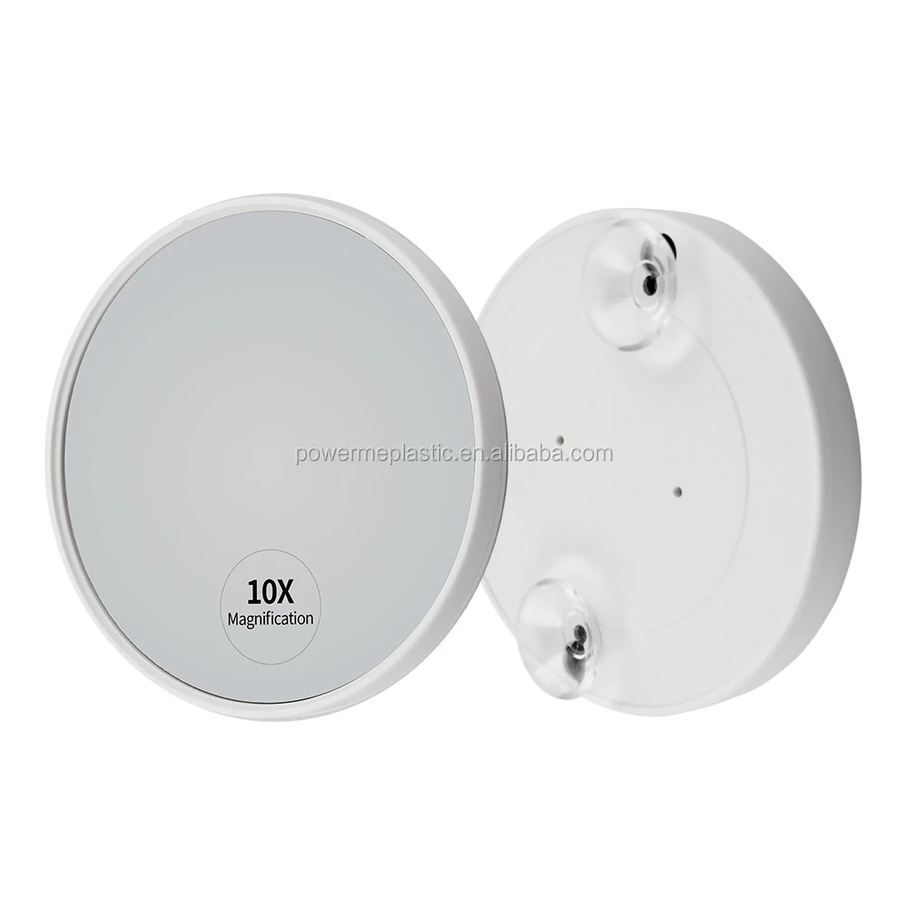 

20X magnifying bathroom suction cup makeup mirror, Any color