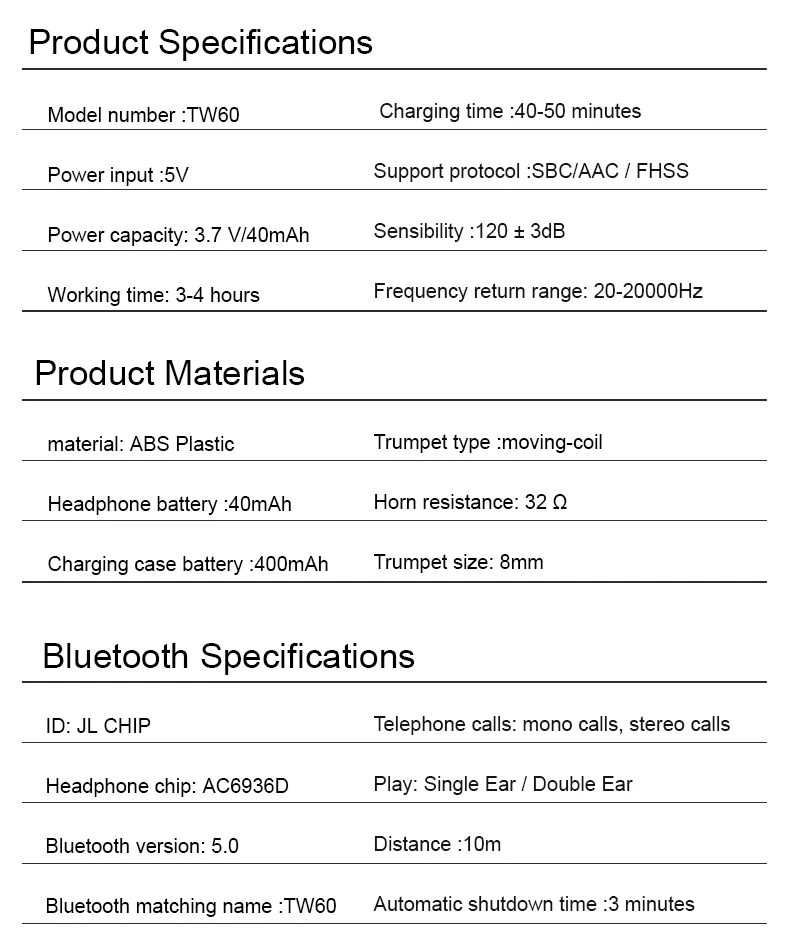 Ready for ship Hot Sales TWS BT 5.0 Wireless Earphone Sports Wireless Earbuds - ANKUX.COM