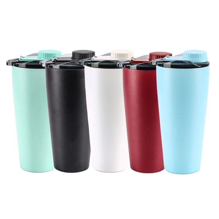 

Amazon Hot Sale 24oz Tumbler Double Wall Stainless Steel Water Cup Vacuum Insulated Water Bottle with Screw Thread, Customized color acceptable