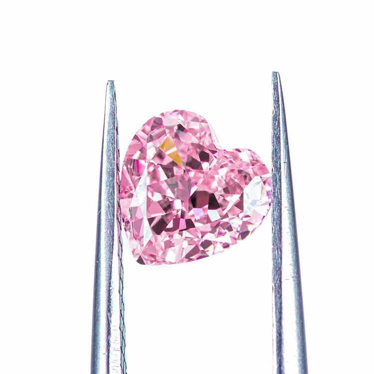 

Anster Hot selling Factory wholesale price hand made heart Ice cut precious stone pink diamond loose Gemstoneprecious stone, Fancy pink diamond