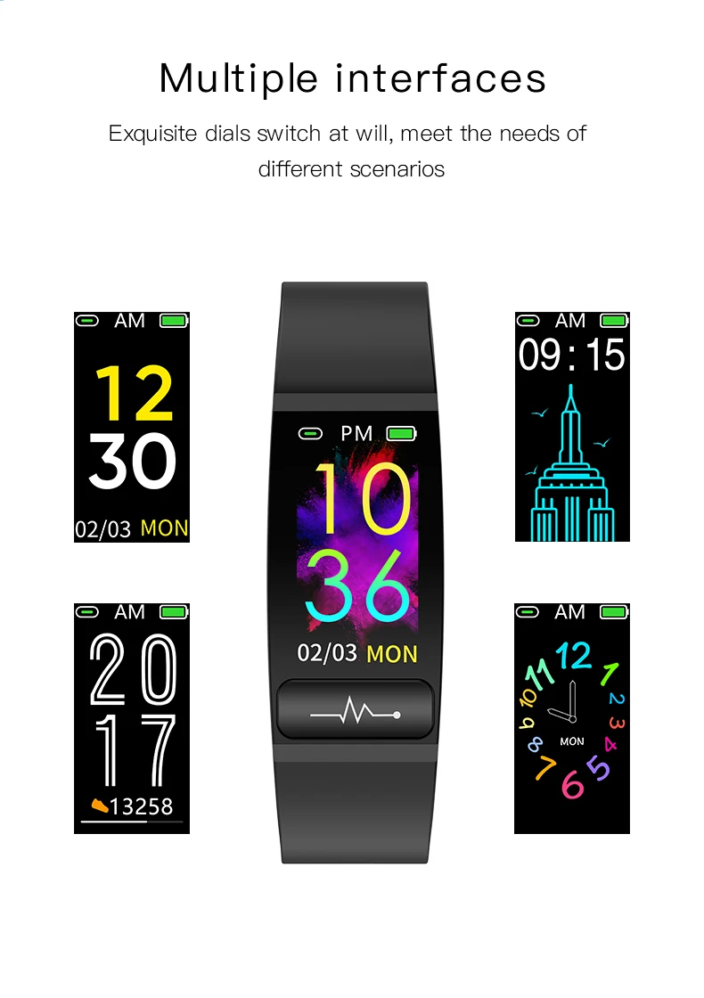 2021 Smart Bracelet Body Smartwatch Temperature M8 Smart Watch With Ecg