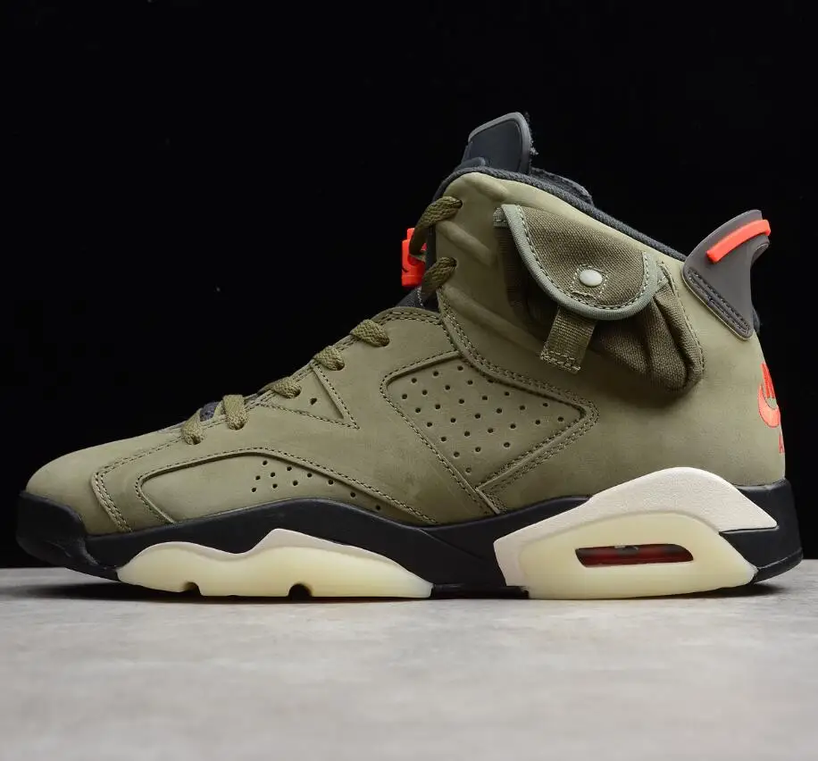 

wholesale aj6 travis scotts basketball shoes for Men's Women's sports 6 Retro sneakers high quality with box free shipping