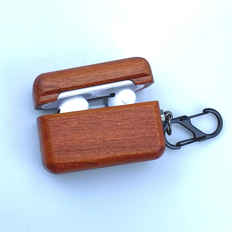 

Wholesale Luxury Bamboo Case For Air Pods Pro 3 Earphone Cover Case Sleeve Earbuds Cover Wooden Case For AirPod