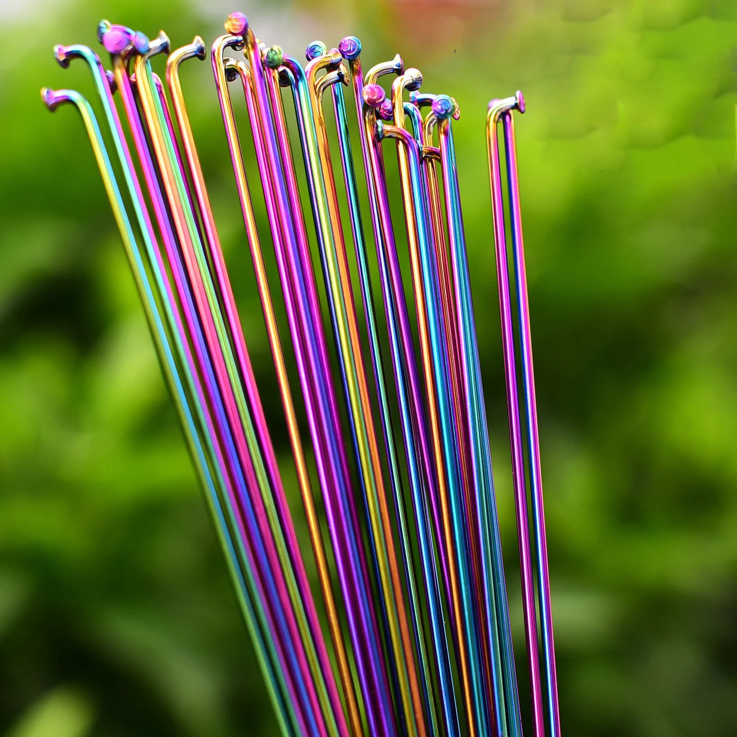 

Wholesale 14G stainless steel spokes black silver mountain bicycle road custom spoke 80-300MM, Color