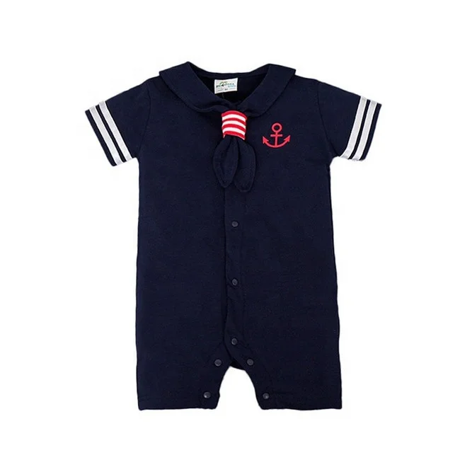

Wholesale 100% Cotton Plain Baby Boy Romper