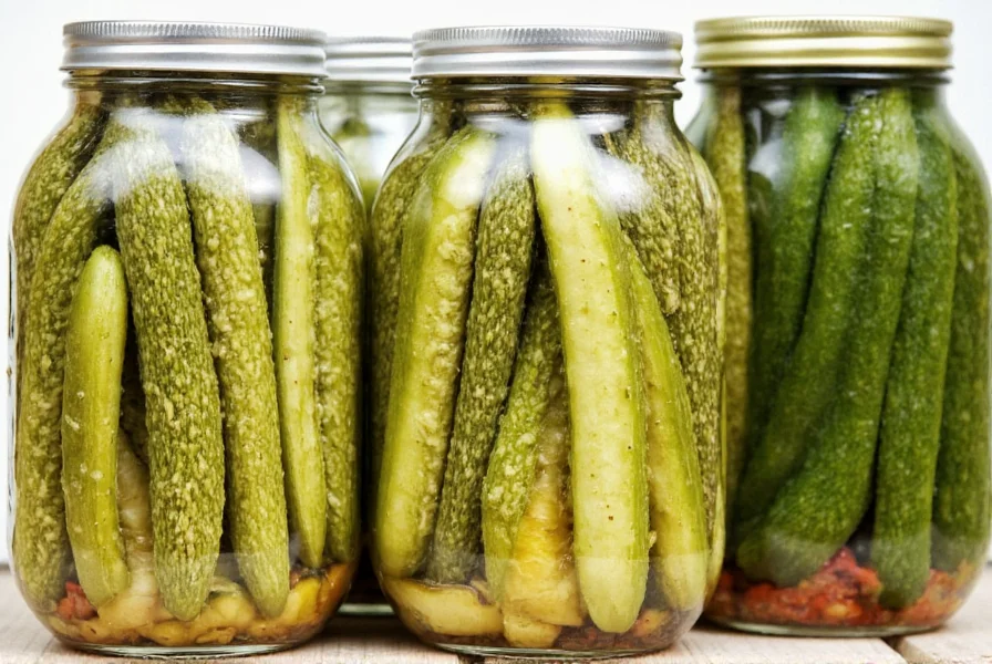 Mix of pickling spices including mustard seeds, black peppercorns, and dill seeds