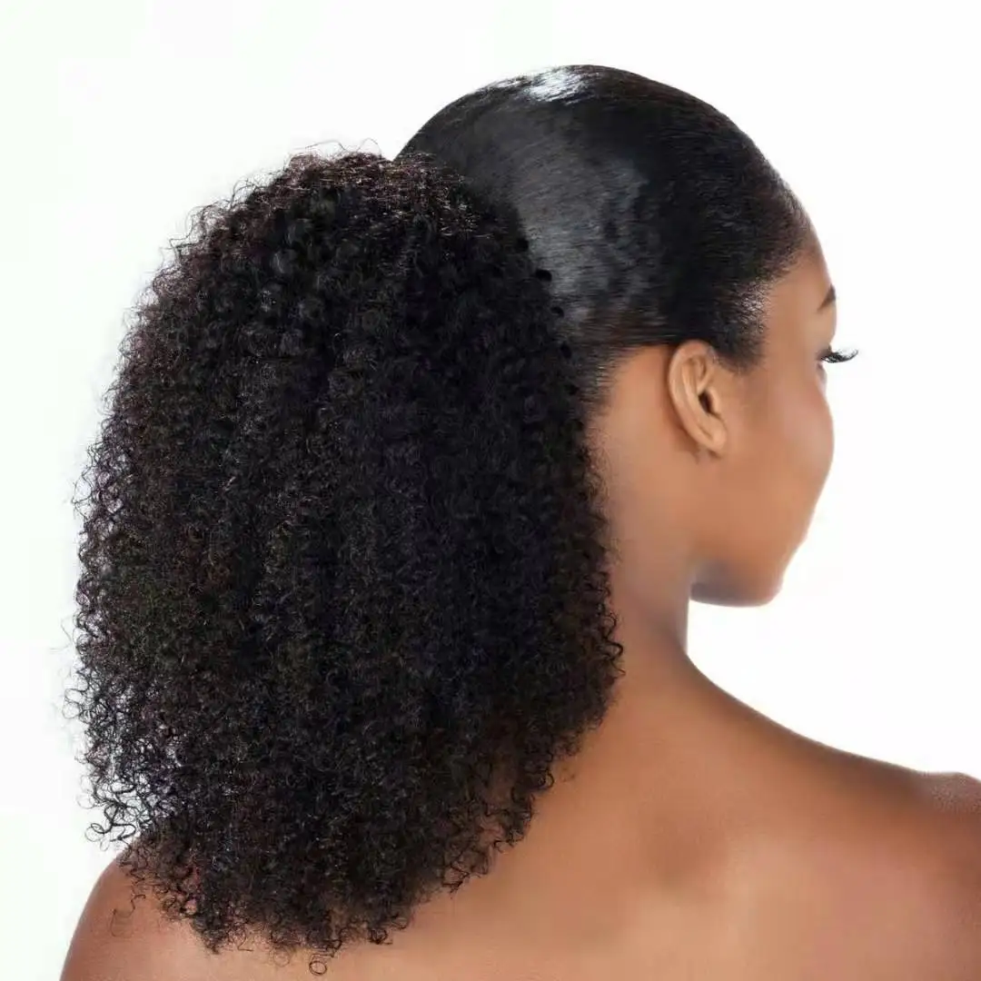 

Good quality elegant afro kinky human hair direct supplier new afro kinky hair ponytail