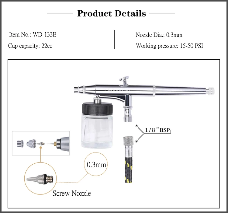 LinhaivetA portable infinity mini airbrush gun kit car air brush machine set