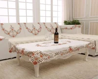 

110*160 cm European style high-grade rural style polyester tea table cloth