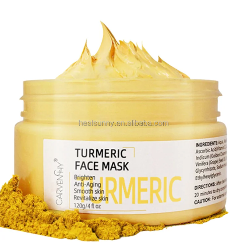 

Free Sample Turmeric Powder Clay Facial Mask Skin Care Turmeric Face Mask Brightening Dull Skin Ginger Mud Facial Mask