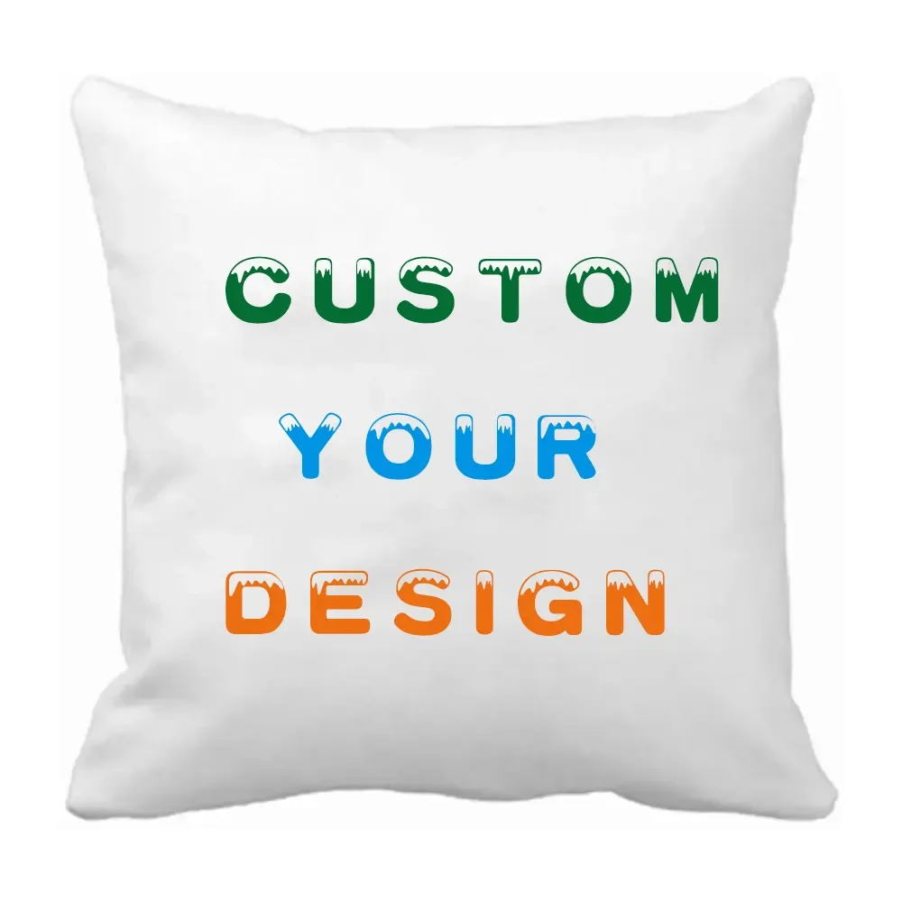 Professional Custom Low MOQ 45*45cm Cotton Linen Polyester Sofa Cushion Digital Printing for Home Hotel Sublimation Pillow case