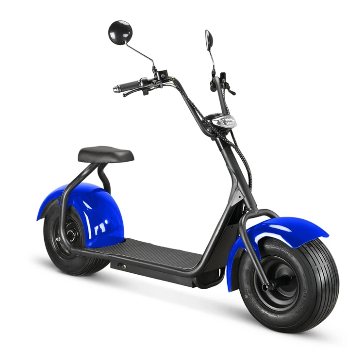 

EU warehouse 2020 2 wheel fat big tire electric scooter city coco harlley 60V 1500W electric scooter