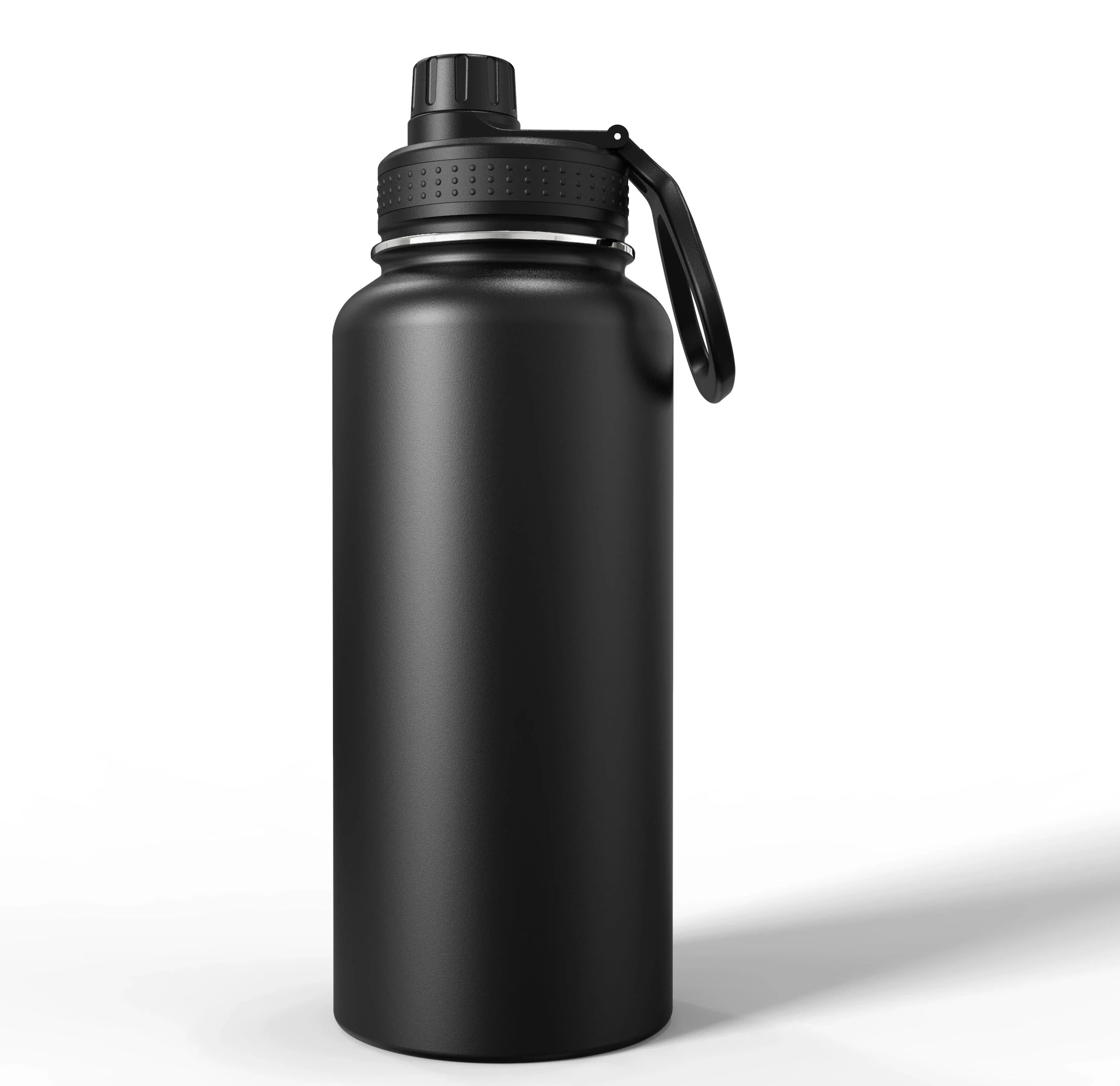 

RTS: wholesale large size Vacuum Insulated Double Wall stainless steel 32oz sports water bottle wide mouth with custom logo