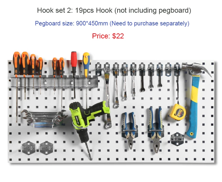 Square Hole Tool Stand Pegboard Hooks Buy Metal Hooks,Pegboard Hook,Pegboard Hooks Set Product