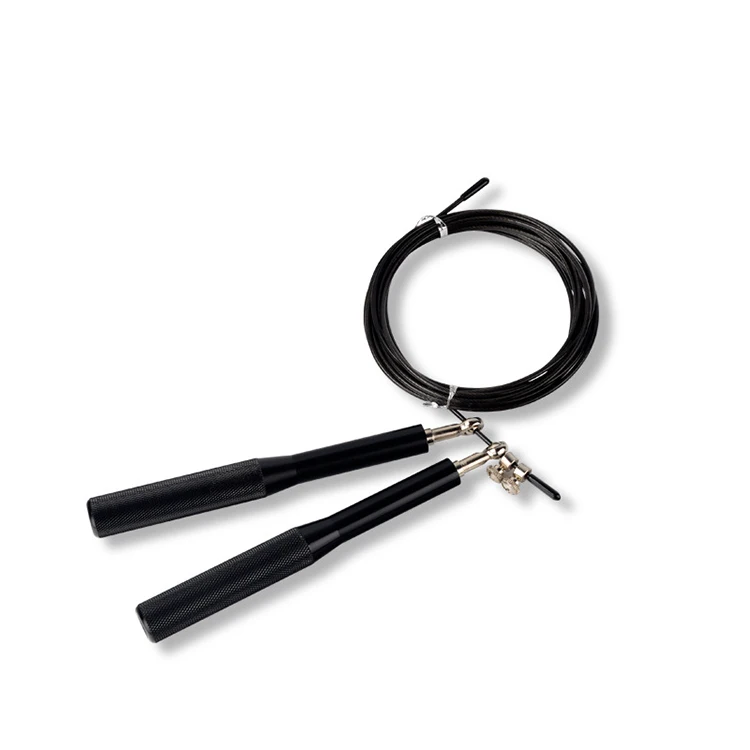 

Wholesale Professional Fitness handle skipping Adjustable Speed Aluminum Cable Steel Jump Rope, Black/blue/red/yellow/silver/pink/purple