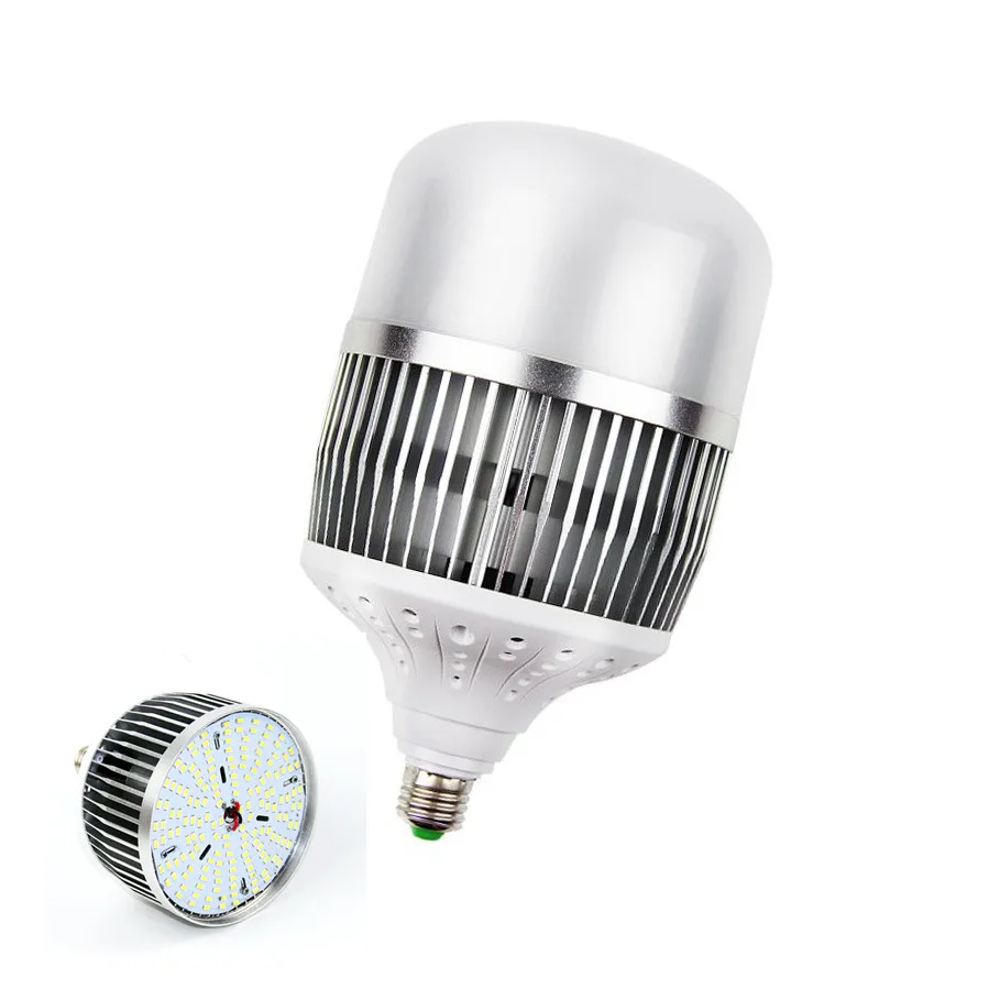 Image of High Power Led Bulb Area Light 50w 80W 100 Watt 150W Fin cooling bulb Die casting aluminum LED bulb for factory warehouse use