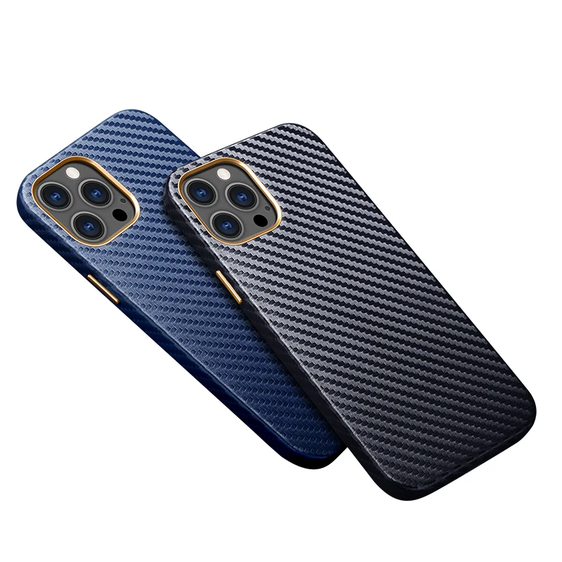 

Luxurious business style Aramid Kevlar phone 7 8 X XS XR 11 12 mini Carbon fiber case for iphone 13 pro max case