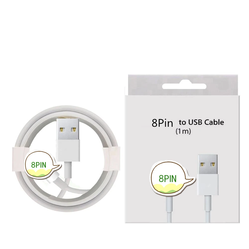 

High Quality 3FT White Color E75 Compatible IOS 1112 13 8 Pin 2A USB Cable For iPhone 11 X Xmax 8 7 6s Plus