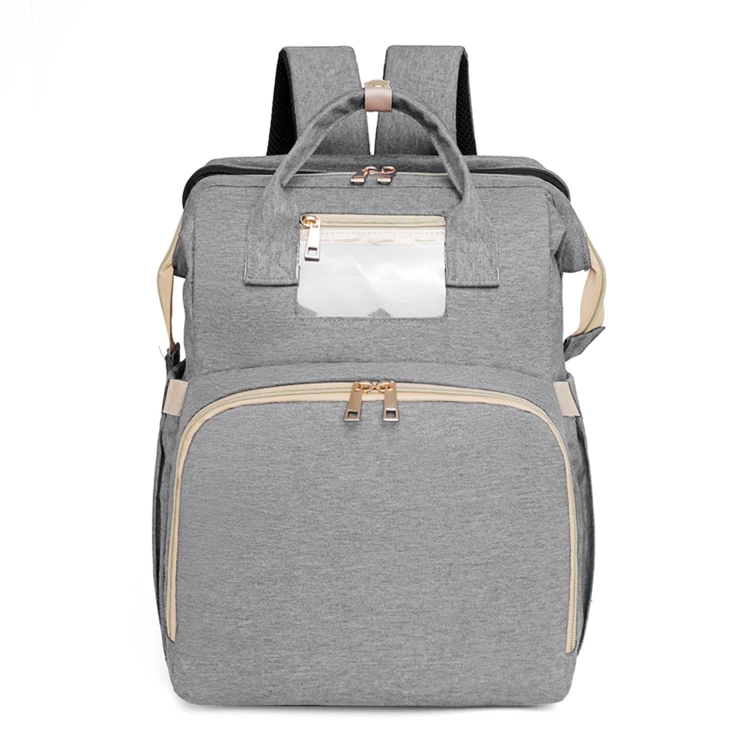 

Diaper Bag With Baby Changing Bed Custom Logo Multifunctional Waterproof Mommy Diaper Backpack Bag