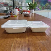 

compostable deli food container with lid