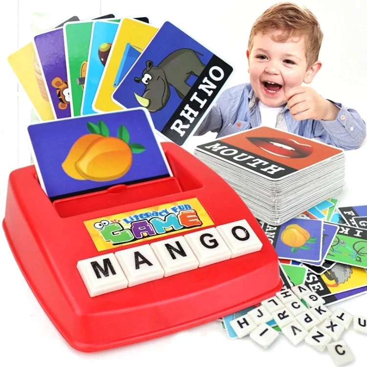 

Hot Sell Preschool Educational Learning Toys Matching Letter Literacy Games Reading Spelling Words