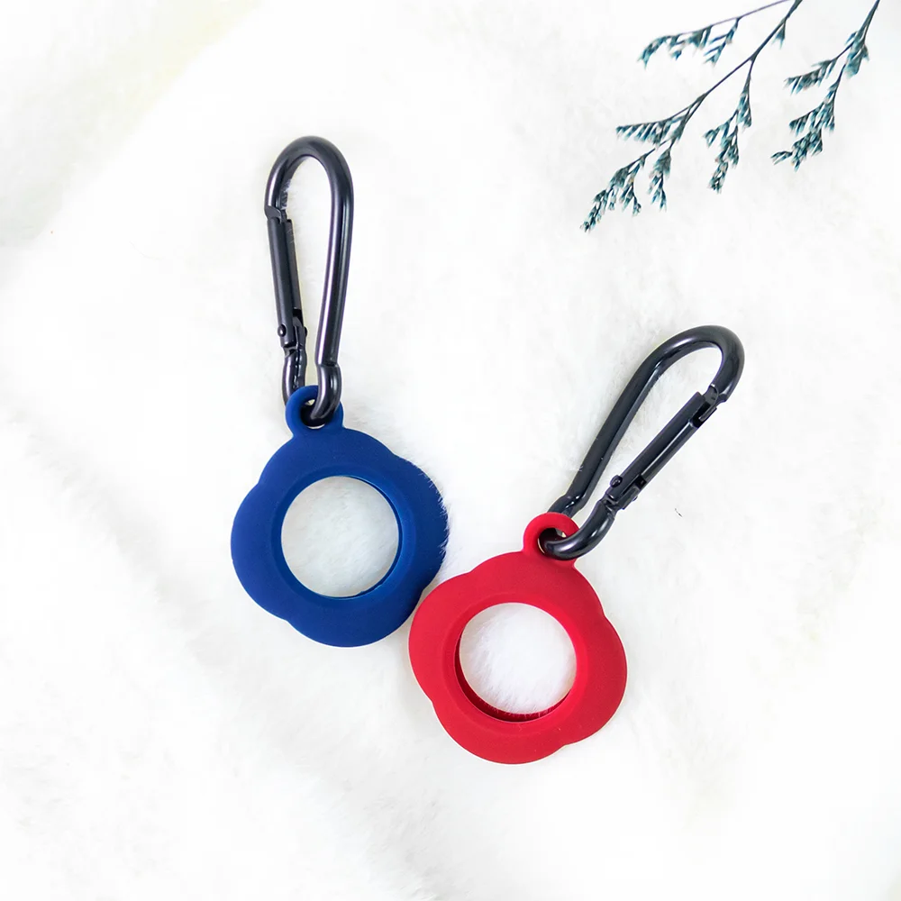 

Newest soft liquid silicon case for Airtags locator tracker protective covers for airtag with keychain