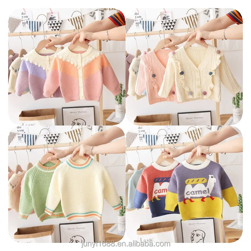 

Autumn and winter children's cartoon Baby Girl Sweater fashionable and popular children's sweater factory price